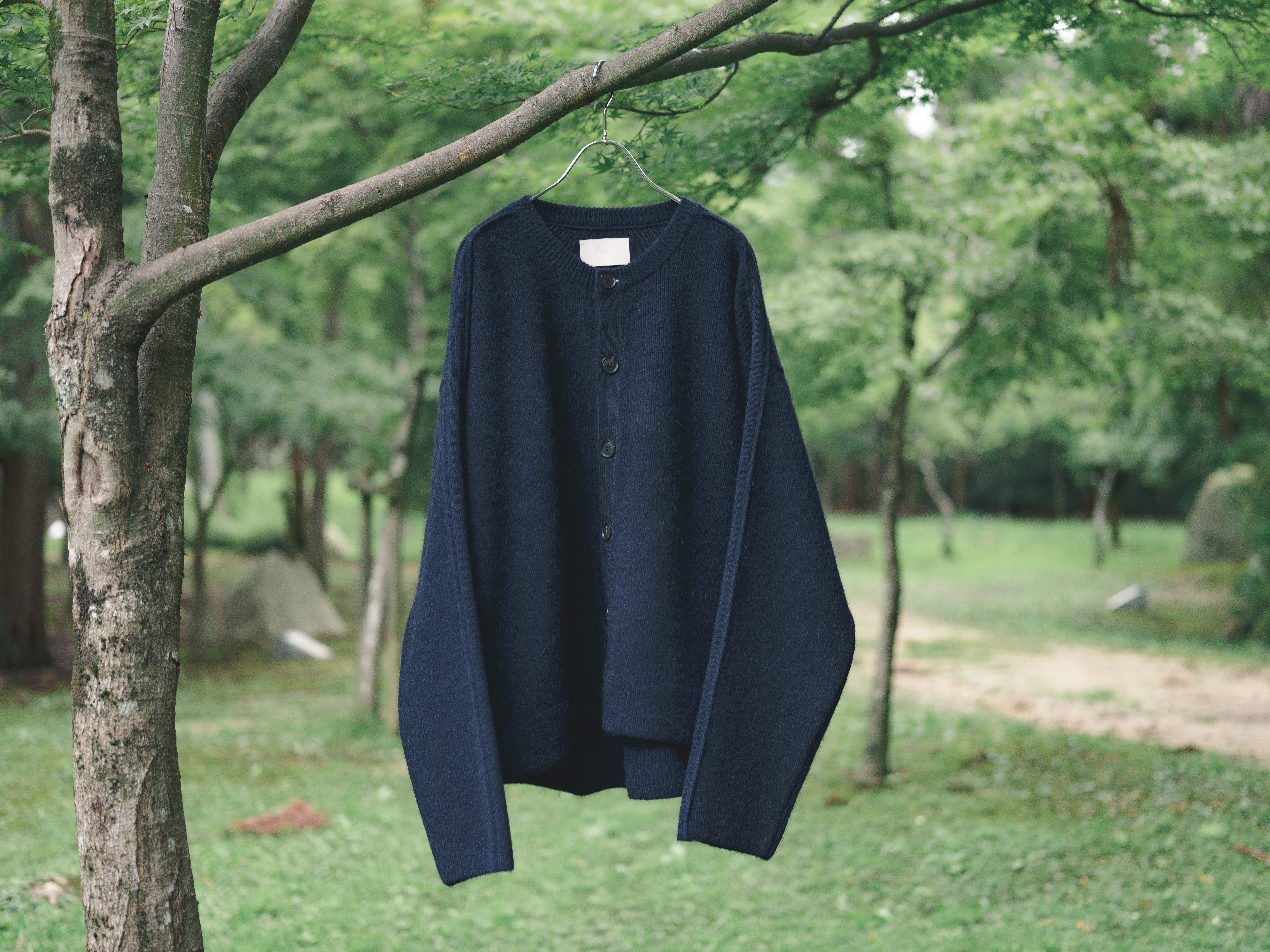 Attic別注 yoke 7G ALPACA WOOL CARDIGAN 4 緑 - カーディガン